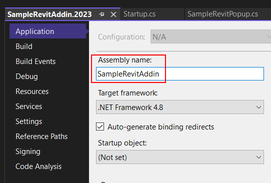 Assembly Name Consistency