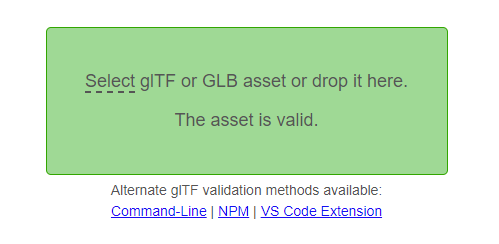 glTF validation