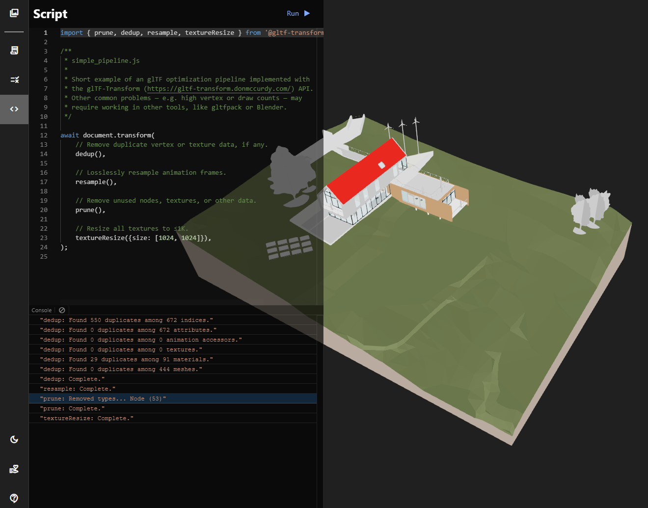 glTF format | Export lightweight 3d files