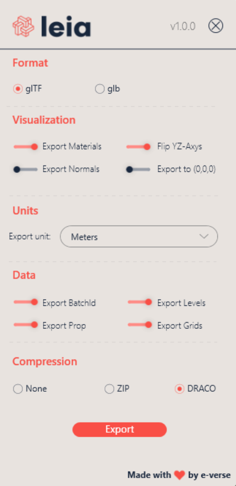 Leia Settings