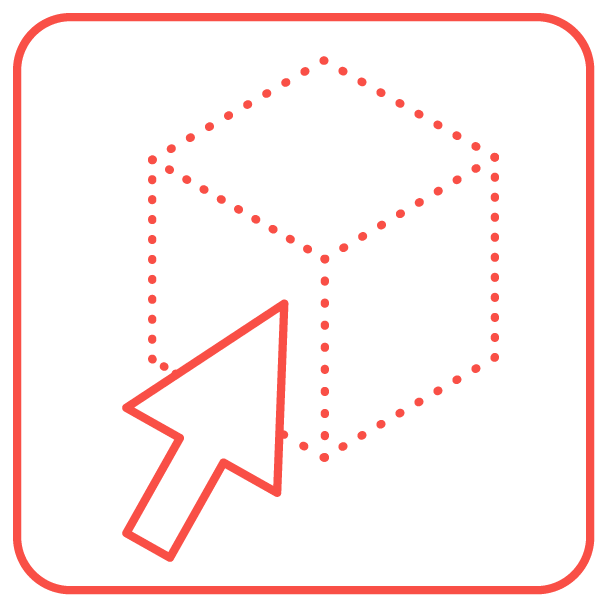Icon representing rapid creation with a stopwatch and building levels