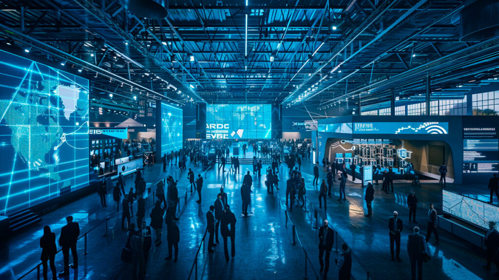 AEC industry professionals attending a global construction technology event